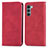 Custodia Portafoglio In Pelle Cover con Supporto S04D per Motorola Moto Edge S30 5G Rosso