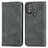 Custodia Portafoglio In Pelle Cover con Supporto S04D per Motorola Moto G Power (2022) Grigio