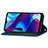 Custodia Portafoglio In Pelle Cover con Supporto S04D per Motorola Moto G Pure