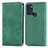 Custodia Portafoglio In Pelle Cover con Supporto S04D per Motorola Moto G60s Verde