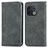 Custodia Portafoglio In Pelle Cover con Supporto S04D per OnePlus 10 Pro 5G Grigio