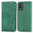 Custodia Portafoglio In Pelle Cover con Supporto S04D per OnePlus 9R 5G Verde