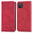 Custodia Portafoglio In Pelle Cover con Supporto S04D per Oppo A16K Rosso