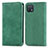 Custodia Portafoglio In Pelle Cover con Supporto S04D per Oppo A16K Verde