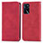 Custodia Portafoglio In Pelle Cover con Supporto S04D per Oppo A16s Rosso