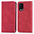 Custodia Portafoglio In Pelle Cover con Supporto S04D per Oppo A54 4G Rosso