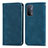 Custodia Portafoglio In Pelle Cover con Supporto S04D per Oppo A54 5G Blu