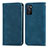 Custodia Portafoglio In Pelle Cover con Supporto S04D per Oppo A55S 5G Blu