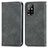 Custodia Portafoglio In Pelle Cover con Supporto S04D per Oppo A94 5G Grigio