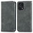 Custodia Portafoglio In Pelle Cover con Supporto S04D per Oppo Find X5 5G Grigio