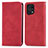 Custodia Portafoglio In Pelle Cover con Supporto S04D per Oppo Find X5 5G Rosso