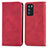 Custodia Portafoglio In Pelle Cover con Supporto S04D per Oppo Reno6 Pro 5G India Rosso