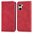 Custodia Portafoglio In Pelle Cover con Supporto S04D per Realme 10 4G Rosso