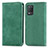 Custodia Portafoglio In Pelle Cover con Supporto S04D per Realme 8 5G Verde