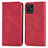 Custodia Portafoglio In Pelle Cover con Supporto S04D per Realme 8i Rosso