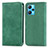 Custodia Portafoglio In Pelle Cover con Supporto S04D per Realme 9 4G Verde