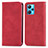 Custodia Portafoglio In Pelle Cover con Supporto S04D per Realme 9 5G Rosso