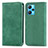 Custodia Portafoglio In Pelle Cover con Supporto S04D per Realme 9 5G Verde