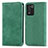 Custodia Portafoglio In Pelle Cover con Supporto S04D per Realme 9 SE 5G Verde