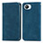 Custodia Portafoglio In Pelle Cover con Supporto S04D per Realme C30s Blu