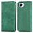 Custodia Portafoglio In Pelle Cover con Supporto S04D per Realme C30s Verde