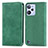 Custodia Portafoglio In Pelle Cover con Supporto S04D per Realme C31 Verde