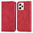 Custodia Portafoglio In Pelle Cover con Supporto S04D per Realme C35 Rosso