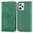 Custodia Portafoglio In Pelle Cover con Supporto S04D per Realme C35 Verde