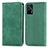 Custodia Portafoglio In Pelle Cover con Supporto S04D per Realme GT 5G Verde