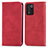 Custodia Portafoglio In Pelle Cover con Supporto S04D per Realme Q3s 5G Rosso