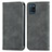 Custodia Portafoglio In Pelle Cover con Supporto S04D per Realme V11s 5G Grigio