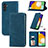 Custodia Portafoglio In Pelle Cover con Supporto S04D per Samsung Galaxy A04s