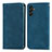 Custodia Portafoglio In Pelle Cover con Supporto S04D per Samsung Galaxy A04s Blu