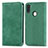 Custodia Portafoglio In Pelle Cover con Supporto S04D per Samsung Galaxy A11 Verde