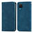 Custodia Portafoglio In Pelle Cover con Supporto S04D per Samsung Galaxy A12 Nacho Blu