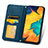 Custodia Portafoglio In Pelle Cover con Supporto S04D per Samsung Galaxy A20