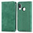 Custodia Portafoglio In Pelle Cover con Supporto S04D per Samsung Galaxy A20e Verde