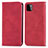 Custodia Portafoglio In Pelle Cover con Supporto S04D per Samsung Galaxy A22 5G Rosso