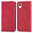 Custodia Portafoglio In Pelle Cover con Supporto S04D per Samsung Galaxy A22 5G SC-56B Rosso