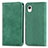 Custodia Portafoglio In Pelle Cover con Supporto S04D per Samsung Galaxy A22 5G SC-56B Verde