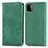 Custodia Portafoglio In Pelle Cover con Supporto S04D per Samsung Galaxy A22 5G Verde