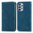 Custodia Portafoglio In Pelle Cover con Supporto S04D per Samsung Galaxy A23 4G Blu