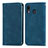 Custodia Portafoglio In Pelle Cover con Supporto S04D per Samsung Galaxy A30 Blu