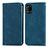 Custodia Portafoglio In Pelle Cover con Supporto S04D per Samsung Galaxy A31 Blu