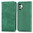 Custodia Portafoglio In Pelle Cover con Supporto S04D per Samsung Galaxy A32 4G Verde