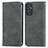 Custodia Portafoglio In Pelle Cover con Supporto S04D per Samsung Galaxy A34 5G Grigio