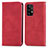 Custodia Portafoglio In Pelle Cover con Supporto S04D per Samsung Galaxy A52s 5G Rosso