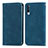 Custodia Portafoglio In Pelle Cover con Supporto S04D per Samsung Galaxy A70S Blu