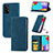 Custodia Portafoglio In Pelle Cover con Supporto S04D per Samsung Galaxy A72 4G
