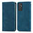 Custodia Portafoglio In Pelle Cover con Supporto S04D per Samsung Galaxy A82 5G Blu